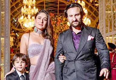 Kareena Kapoor and Saif Ali Khan with their older son Taimur Ali Khan.