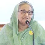 Prime Minister Sheikh Hasina is exchanging views with members of Dariarkul Village Development Society at Tungipara Upazila Awami League office in Gopalganj on Friday.